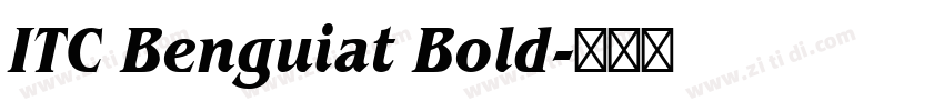 ITC Benguiat Bold字体转换